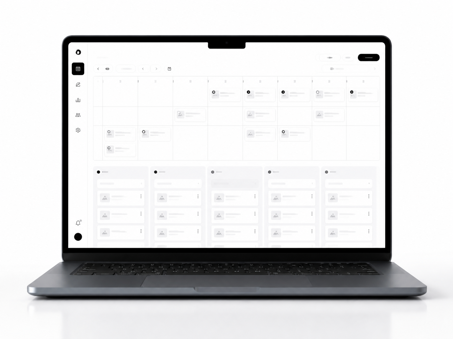 Publication planning board for assigned and scheduled work